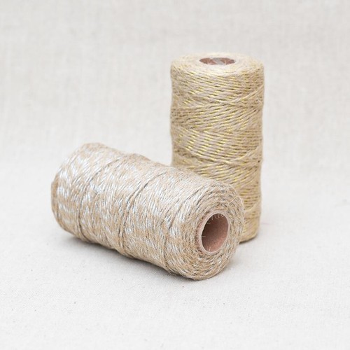 Metallic jute 2mm rope cord - jute,