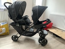 Graco Stadium Duo Tandem Pushchair Black