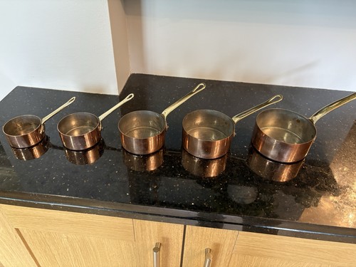 Vintage miniature copper pan - vintage,