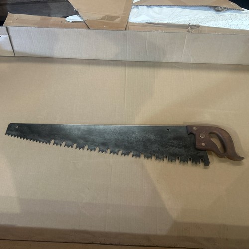 Vintage logging saw - logging,