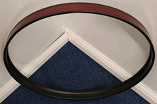 20" Black Metal Bass Drum Hoop With Red Inlay 