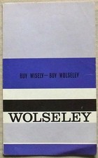 WOLSELEY CAR RANGE Sales