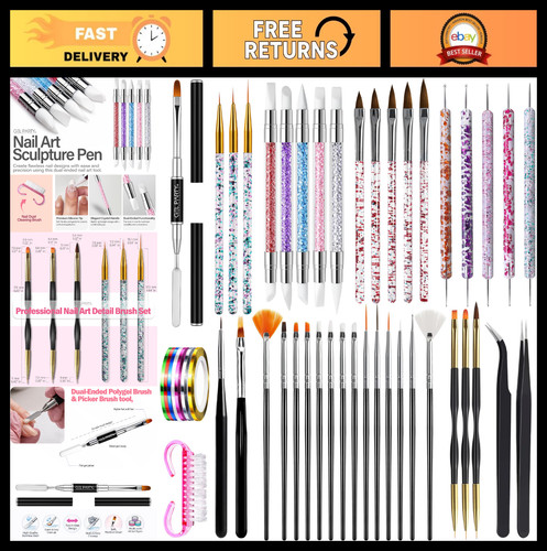Pcs nail art brush - brush, set
