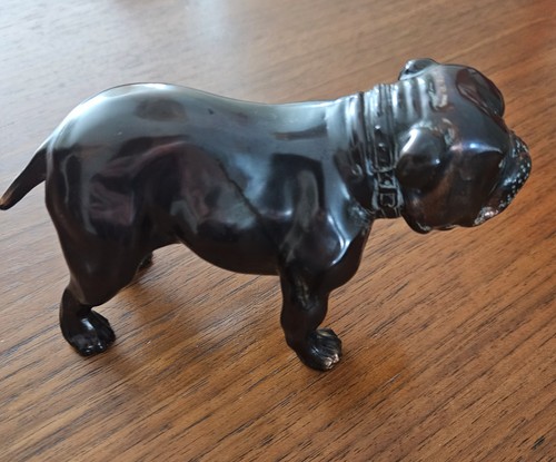 Vintage antique bronze - antique, bulldog