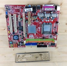 Motherboard MSI MS-7255 Ver 1.2 LGA775 Socket With Intel Pentium CPU 2.8GHZ