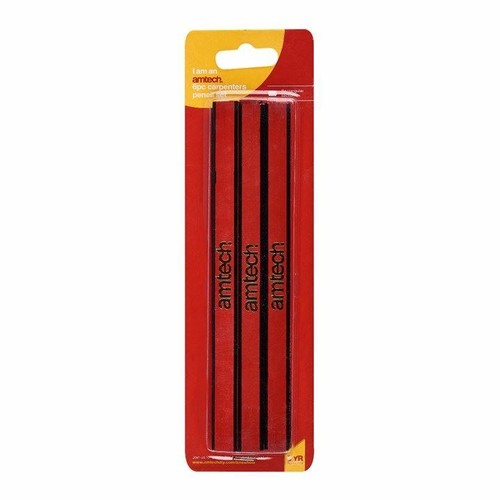 Carpenters pencils wood - 6x,