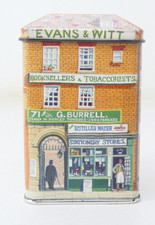 Evans & Witt Victorian Style Tin Container Ian Logan 1986 Decorative Nostalgic