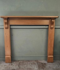 A Superb Wooden Corbel  Fireplace Mantle Surround