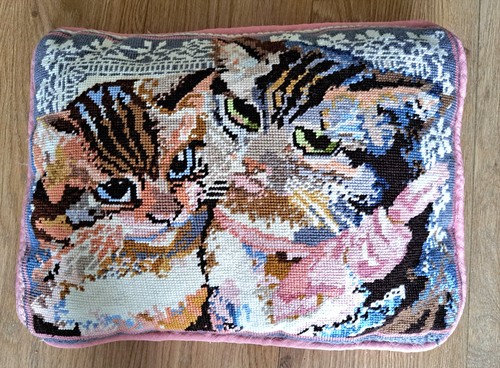 Tapestry cushion victorian - tapestry,