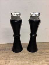 Vintage Pair Of Tall Black