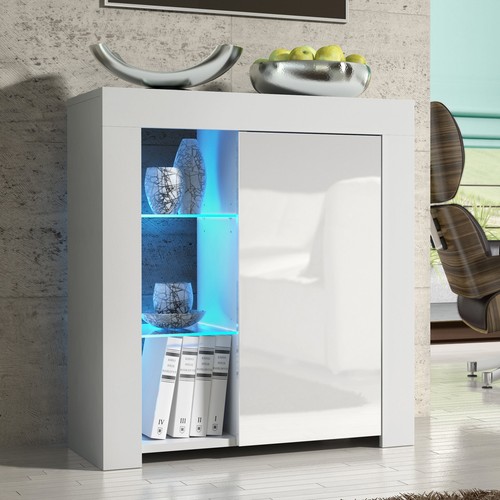 Sideboard 75cm matt - 75cm, white