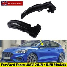 For Ford Focus Mk4 ZS ST RS Sequential LED Wing Mirror Indicator Light Smoke