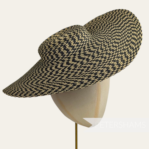 Cartwheel polybraid fascinator - cartwheel,