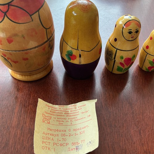 Vintage russian stacking - stacking, dolls