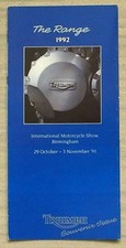 TRIUMPH MOTORCYCLES Sales Leaflet Brochure For 1992 TRIDENT Daytona TROPHY