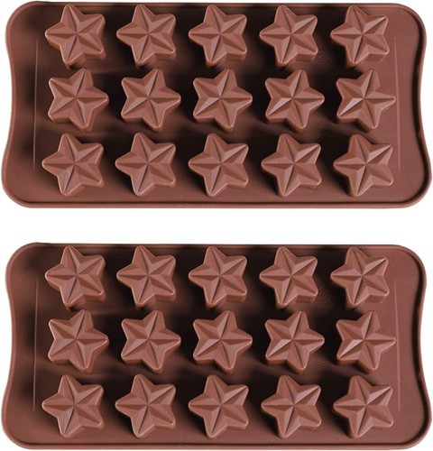 Star silicone chocolate moulds - star,