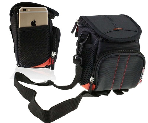 Navitech black camera shoulder - black,