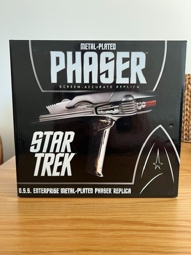 Star trek metal plated phaser - metal,