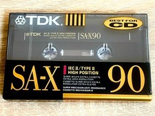 🔝🔝TDK SA-X 90 HIGH POSITION TYPE II BLANK AUDIO CASSETTE TAPE 1991