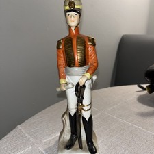 Vintage Napoleonic British Officer Porcelain Figurine by Capodimonte Naples 9”