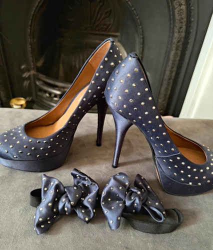 Kurt geiger blue satin - geiger,