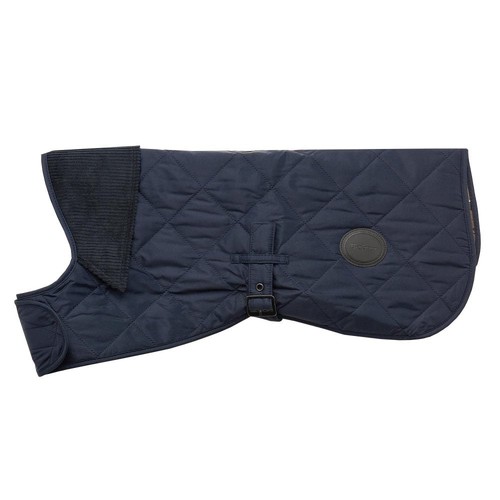 Barbour navy quilted dog - quilted, coat