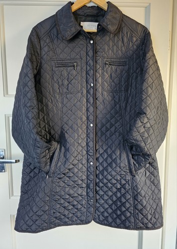 Hobbs quilted coat black - uk,