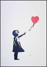 BANKSY * Girl with Balloon * 70 x 50 cm * Lithograph * Limited # 18/150