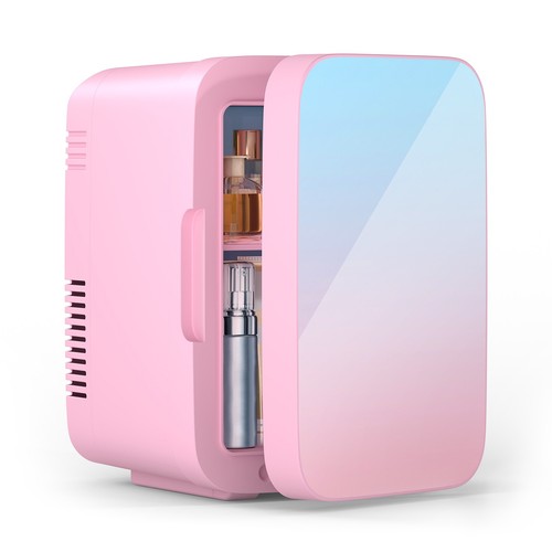 Portable mini fridge led - 4l,