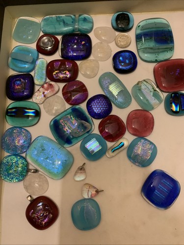 Dichroic glass pieces - dichroic,