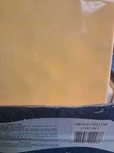 Yellow seramic wall - , tiles