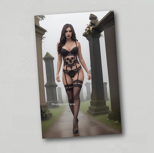 Fridge magnet lingerie model - fridge,