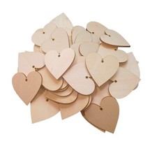 Wooden Plywood Heart 5 x 5 cm