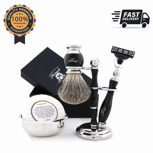 Piece men wet shaving set - 5,
