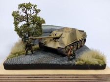 Built Diorama 1/72 Scale: Jagdpanther and German Infantry 1945