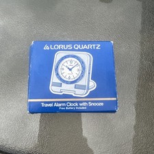 Lorus Vintage Quartz Travel Alarm Clock