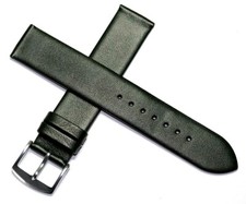 SMOOTH SOFT LAMB LEATHER FRENCH WATCH STRAP BLACK 10MM - 20MM  £11.95 ROCHET ZRC