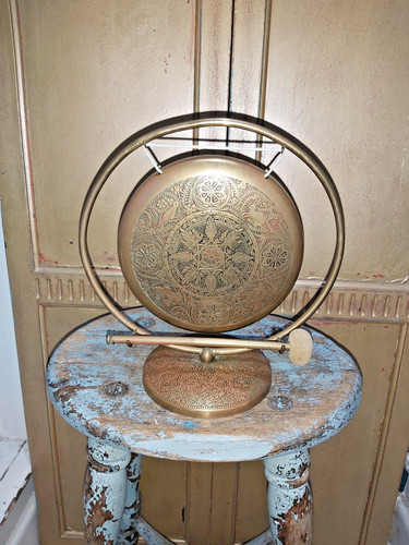 Antique brass indian - brass, /