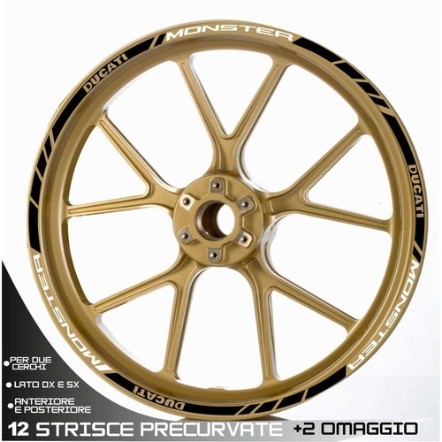Set stickers wheel sport black - set,