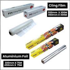 Cling Film & Aluminium Foil Wrap 300mm/450mm – Catering Kitchen Food Storage