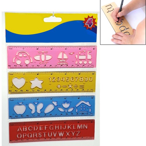 Plastic alphabet stencil - plastic,