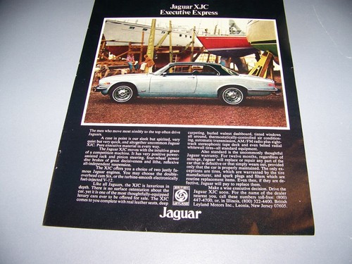 Vintage 1976 jaguar xjc coupe - xjc,