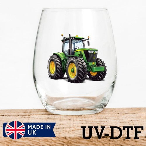 Tractor 8pcs dtf stickers - stickers,