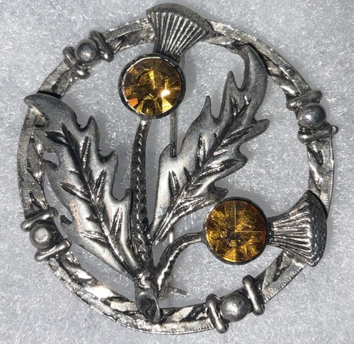 Thistle pin brooch - thistle,