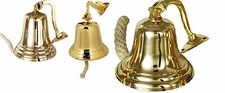 NEW BRASS SHIP BELL WALL PUB SCHOOL HANGING DINNER WALL HANGING MOUNTED FIXING 