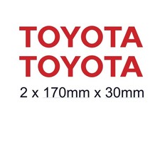 2 toyota vinyl decal stickers