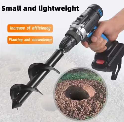 Garden auger spiral - drill, bit
