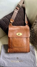 Lovely Vintage Authentic Mulberry Large Antony Messenger in Oak Tan NVT Leather