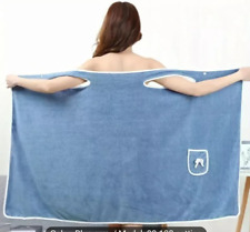 Bath Wrap Towel Bathrobe For Women Wearable SPA Shower Dress Quick Drying