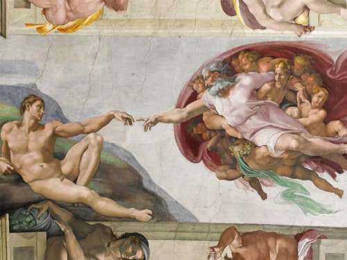 The creation adam - the, of